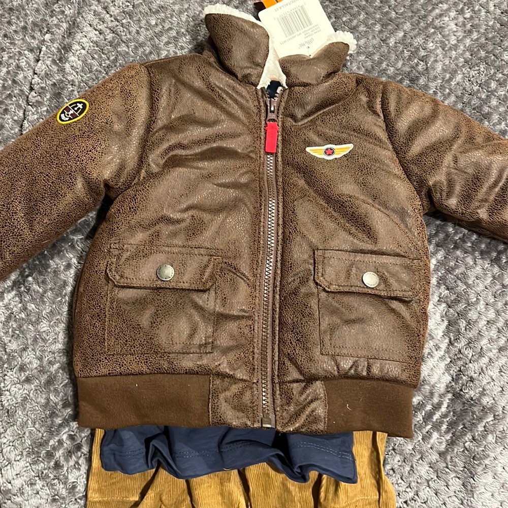 Flight jacket with outfit